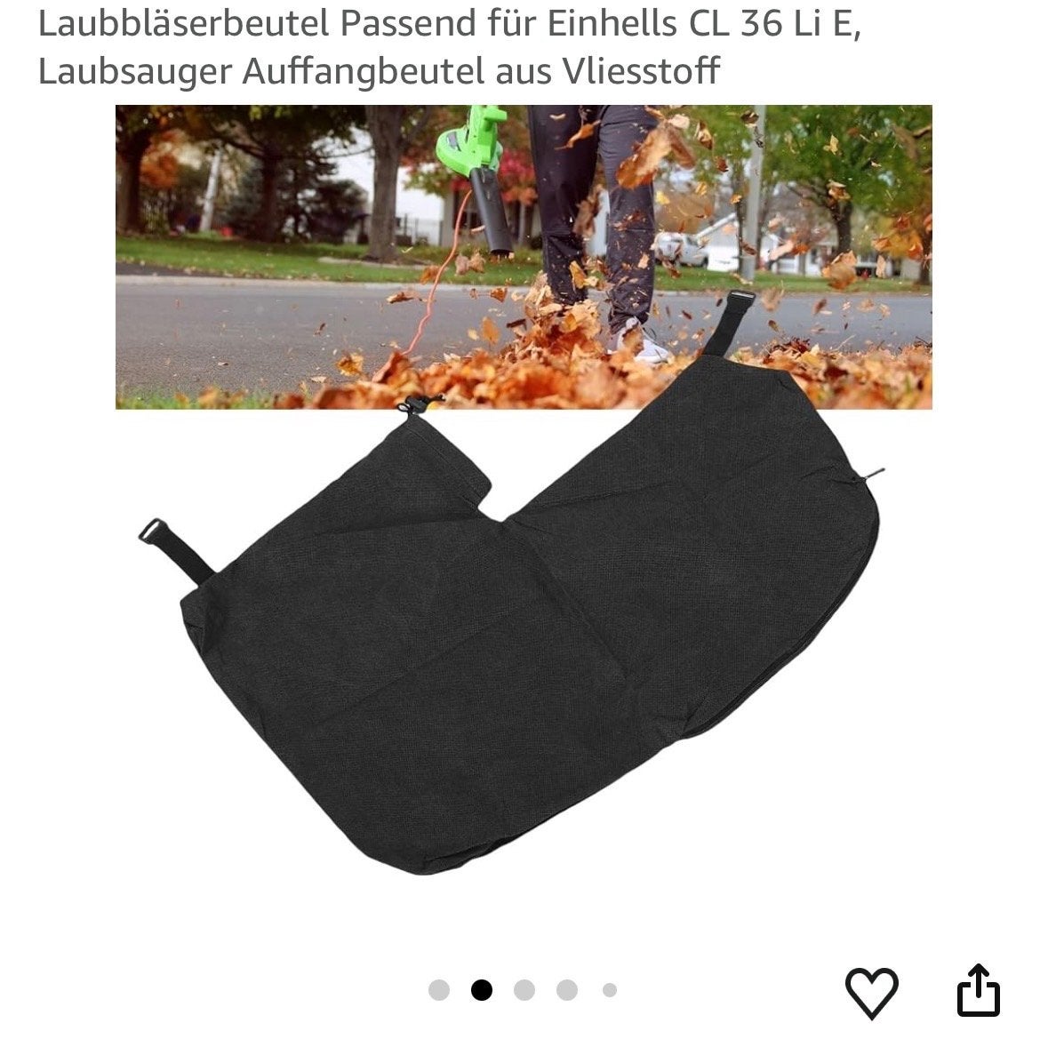 Laubbläserbeutel voor Einhell CL 36 Li E, Laubsauger, Nieuw, Ophalen of Verzenden, Met opvangzak, Accu