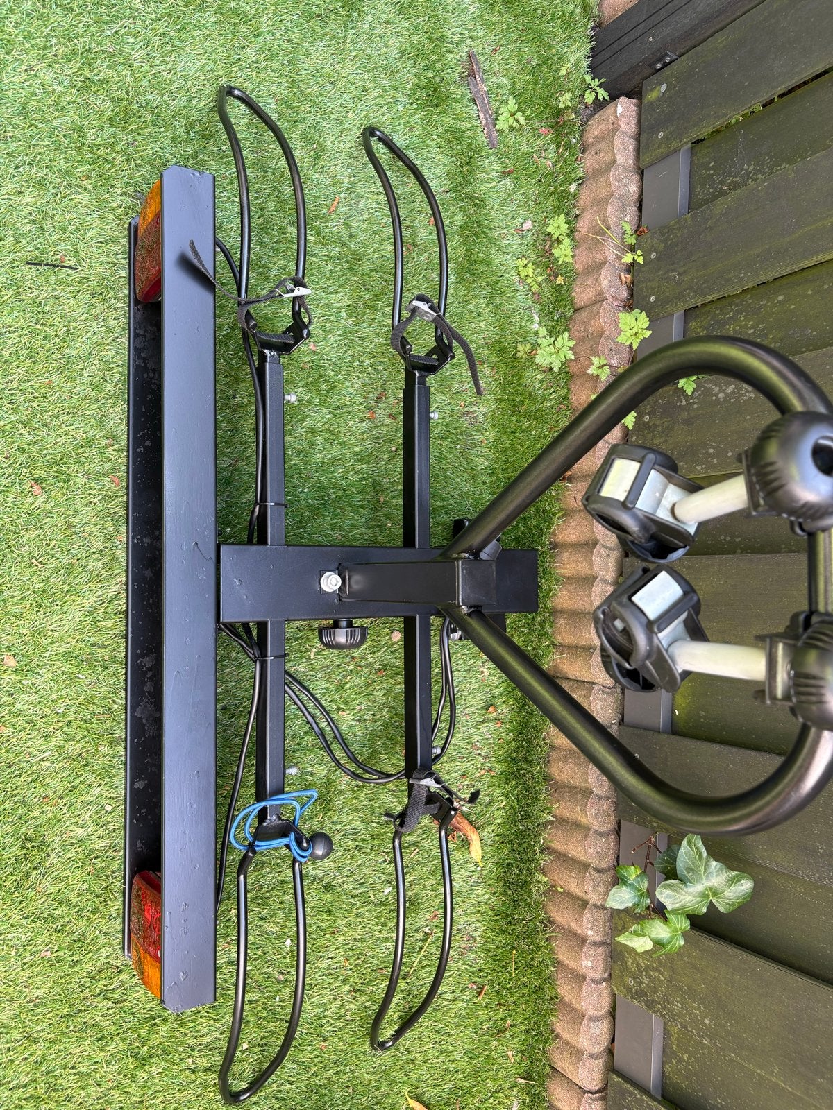 Gebruikte trekhaakdrager voor 2 fietsen met verlichting, Ophalen, 2 fietsen, Gebruikt, Trekhaakdrager
