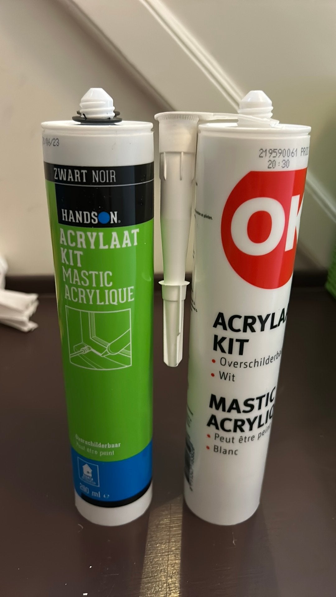 Kit wit en zwart nieuw, Minder dan 4 cm, Overige materialen, Ophalen of Verzenden, Zo goed als nieuw