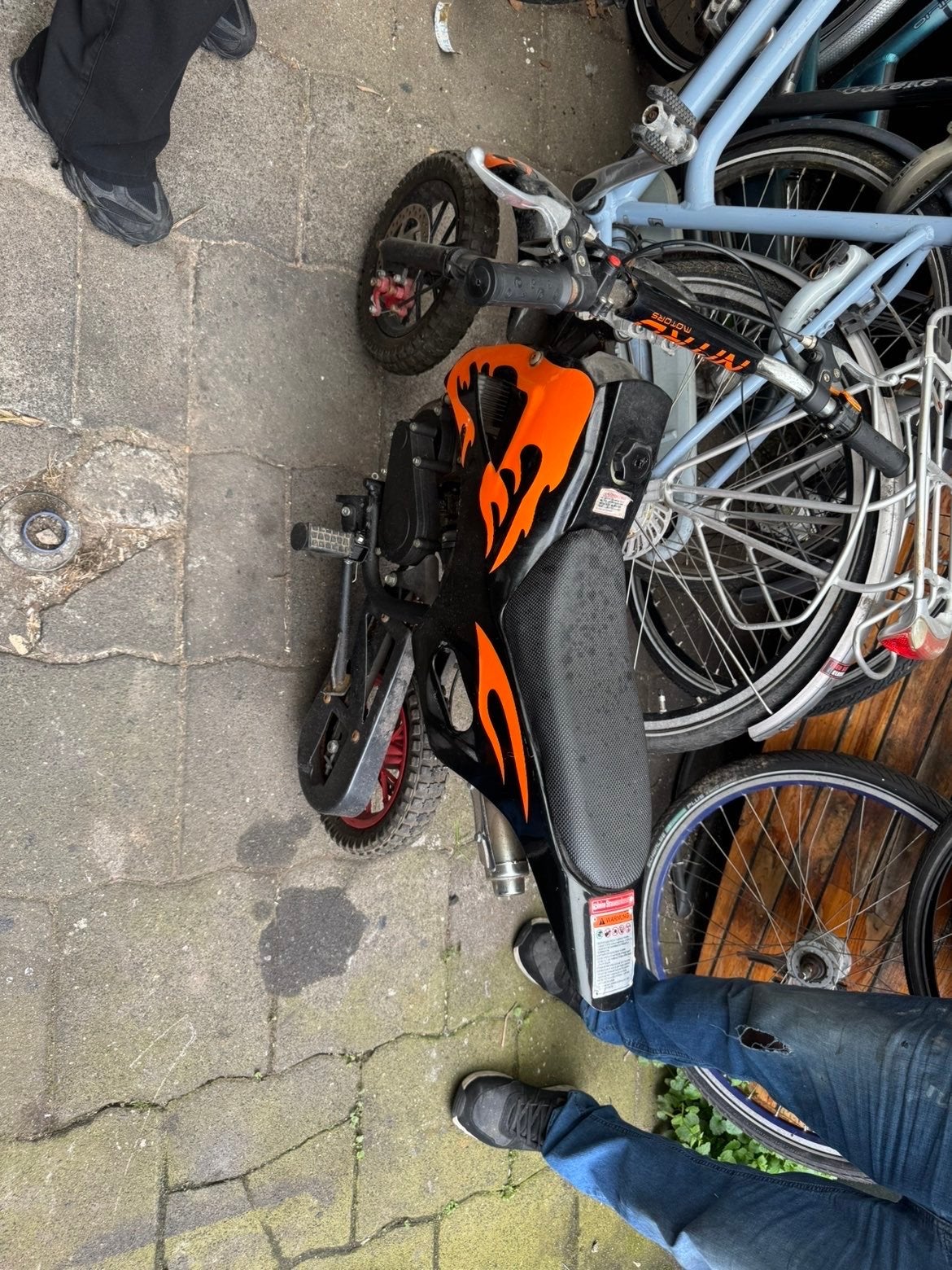 Pitbike met onderhoud nodig, Ophalen, Gebruikt, Schijfrem, Pitbike