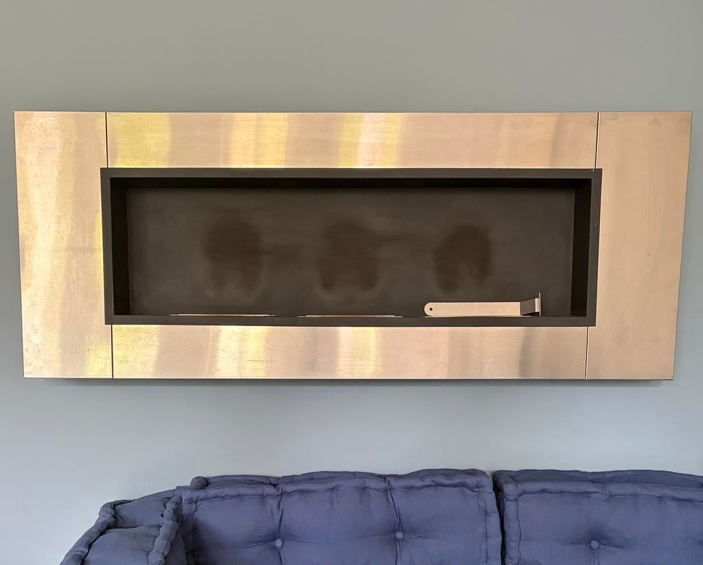 Moderne Gelhaard RVS - Wandmodel, Ophalen, Gebruikt, Hangende haard, Gelhaard