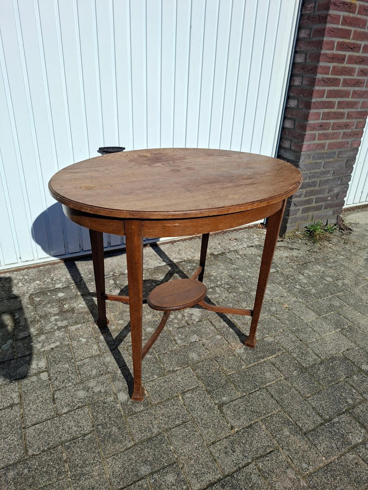 Eiken ovale tafel, Antiek en Kunst, Ophalen