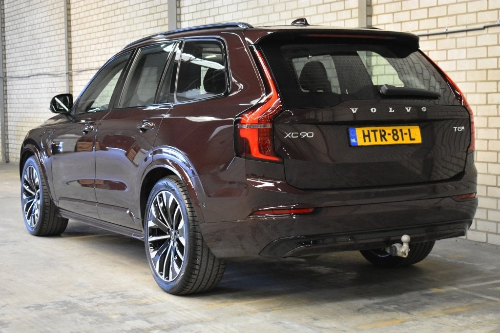 Volvo XC90 T8 455PK AWD Ultra Dark | Luchtvering | Trekhaak, Gebruikt, 4 cilinders, Vierwielaandrijving, Hybride Elektrisch/Benzine