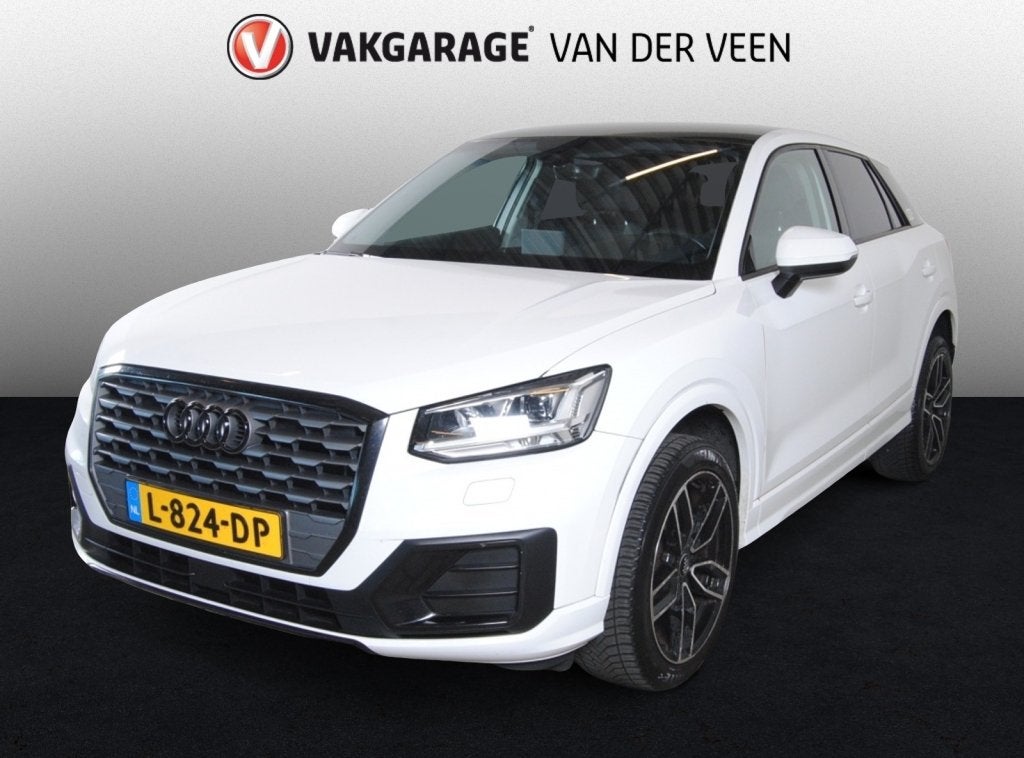 Audi Q2 30 TFSI Design PL+ (bj 2019, semi-automaat), Auto's, Stof, Gebruikt, 116 pk, Wit