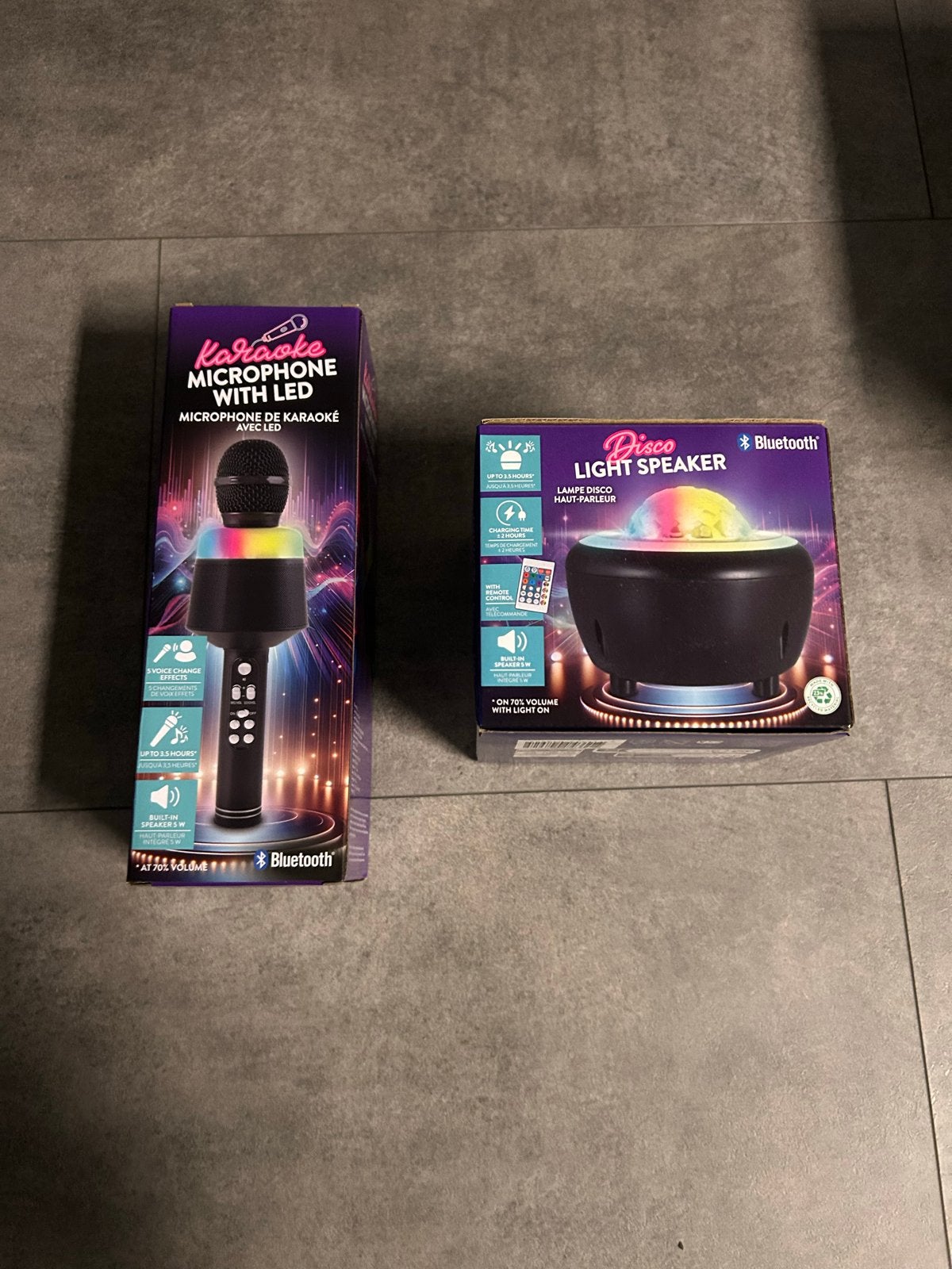 Karaoke Microfoon met LED & Disco Licht Speaker (Nieuw), Ophalen of Verzenden, Nieuw, Luidspreker(s)
