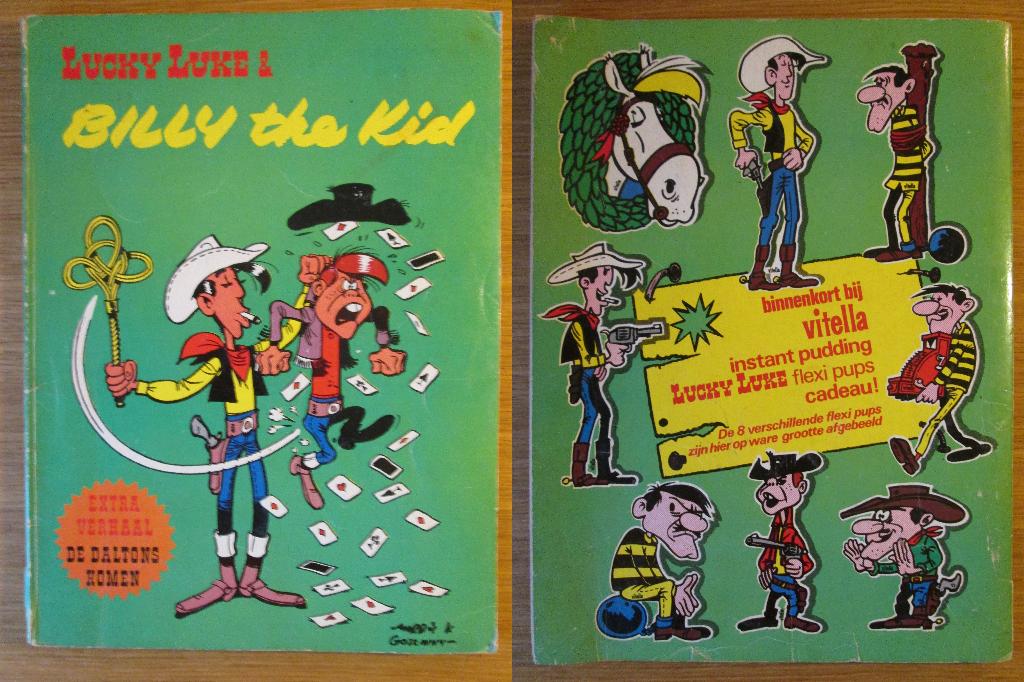 Lucky Luke - Billy the Kid (uitgave Koopmans Meelfabrieken), Eén stripboek, Ophalen of Verzenden, Gelezen, Morris & Goscinny