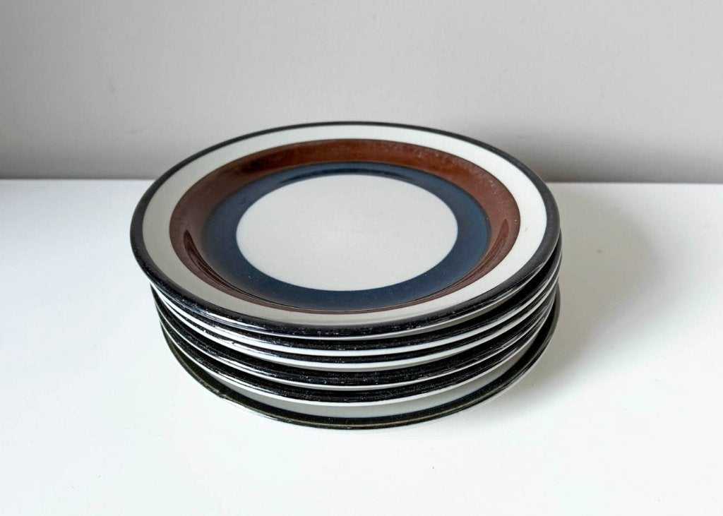 6 Borden 20 cm, Arabia Kaira, Deoudemispel@gmail.com, Deoudemispel, Ophalen of Verzenden, Bord(en)