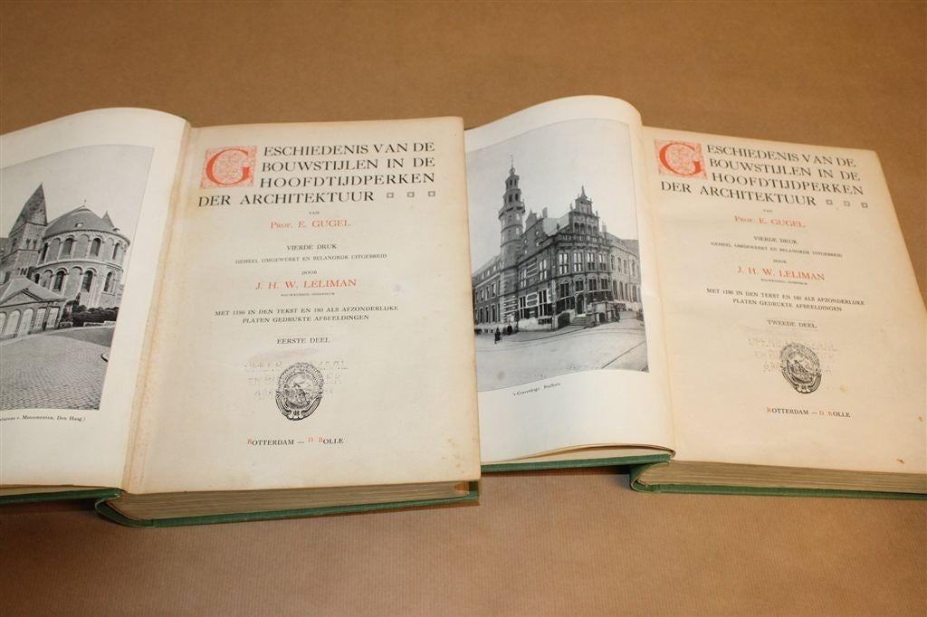 Geschiedenis der Bouwstijlen — Gugel Complete Set 1915, Ophalen of Verzenden, Gelezen, Architecten