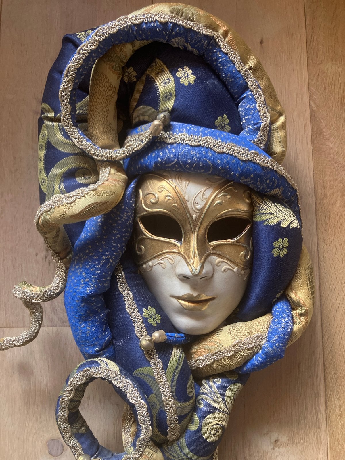 Handgemaakt Venetiaans masker uit italie, Overige onderwerpen, Handgemaakt, Overige materialen, Meerkleurig