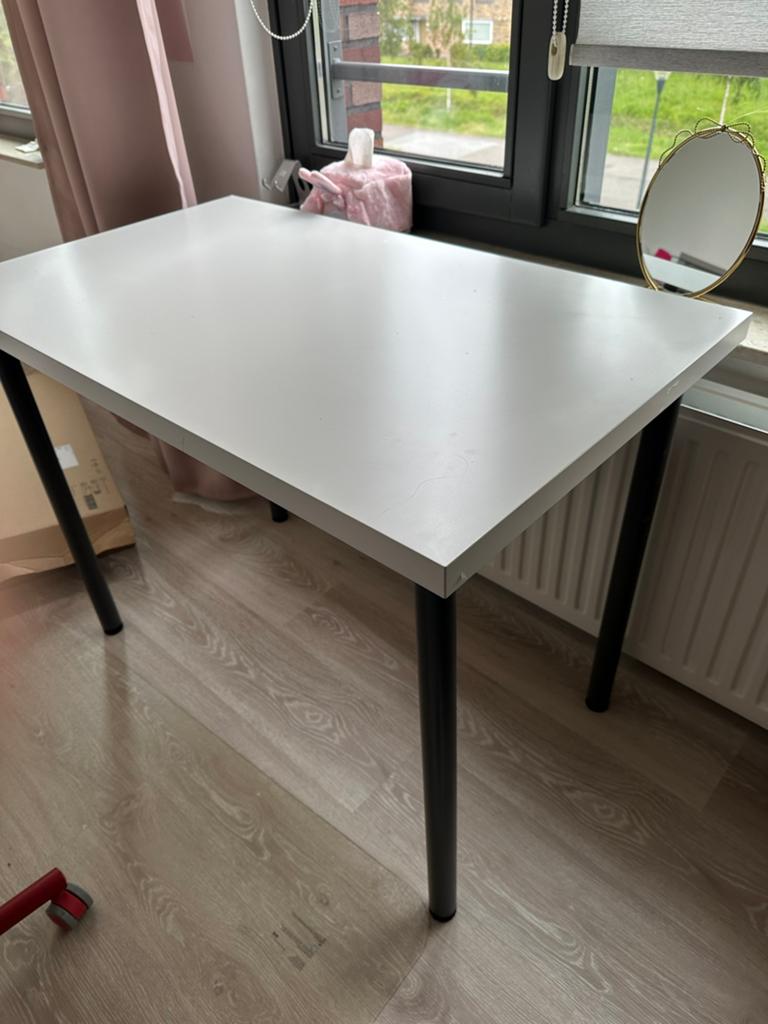 Tafel bureau 100x60 cm, Huis en Inrichting, Bureaus, Ophalen, Gebruikt, Spaanplaat of MDF, Schoolbureau