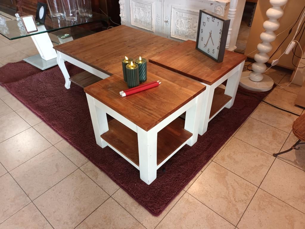Mooie Salontafel met 2 Bijzettafels. (Los te Koop), Huis en Inrichting, Complete inboedels, Ophalen