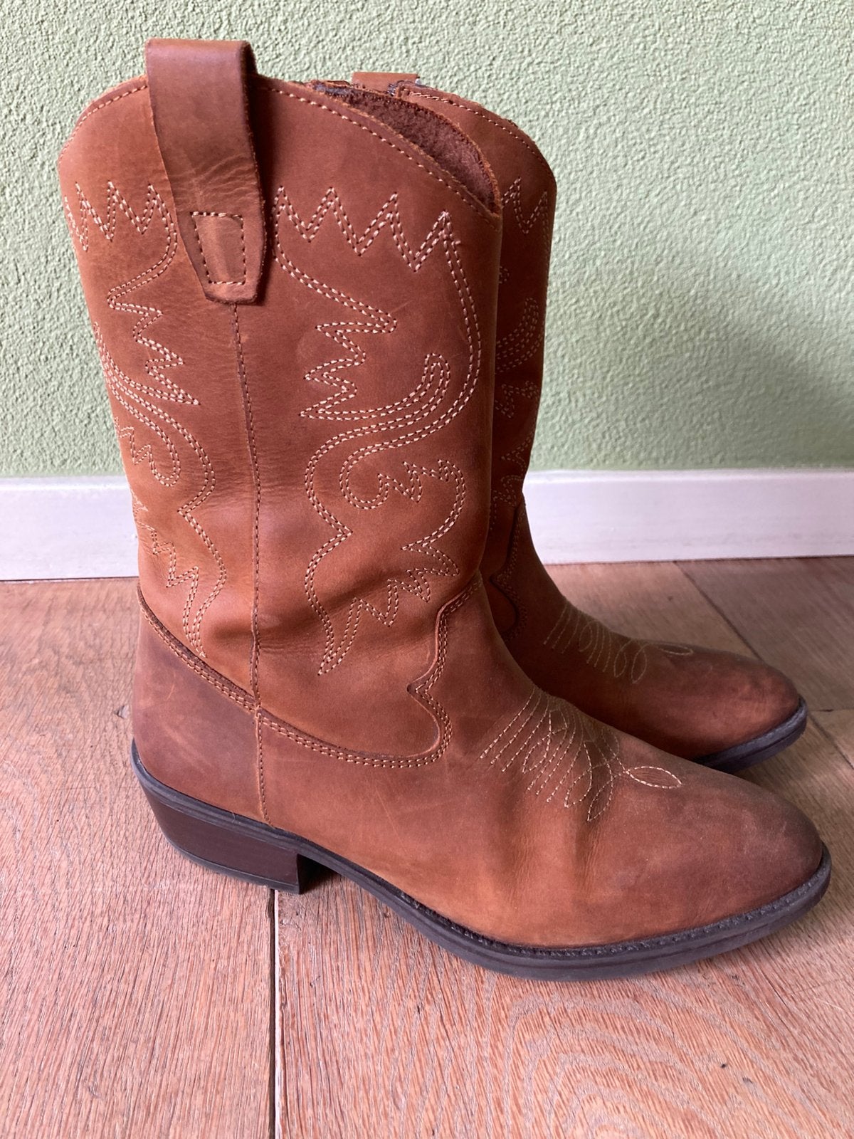 Cowboy/ laarsjes maat 35, Meisje, Ophalen of Verzenden, Laarzen, Zo goed als nieuw