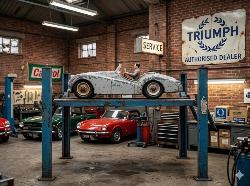 Triumph TR2, Ophalen of Verzenden, Gebruikt, Auto, Dinky Toys
