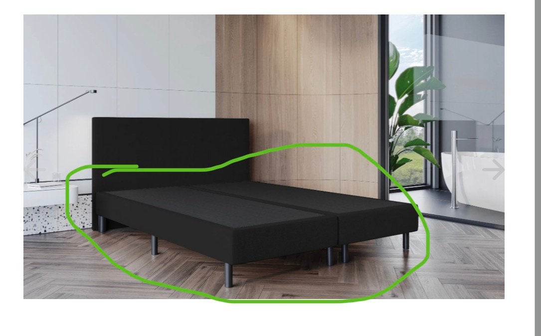 Boxspring 140x210 cm met matras en topper, Ophalen, Gebruikt, 210 cm, 140 cm