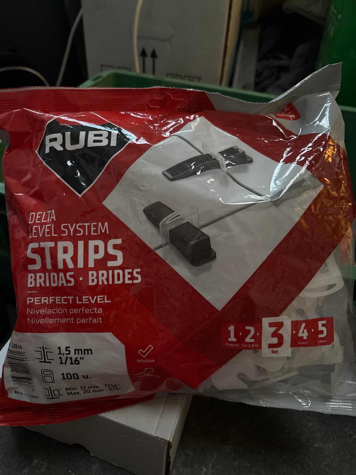 Rubi Delta Level System Strips 1.5mm - Nieuw en aangebroken, Doe-het-zelf en Verbouw, Ophalen, Overige materialen, Overige typen