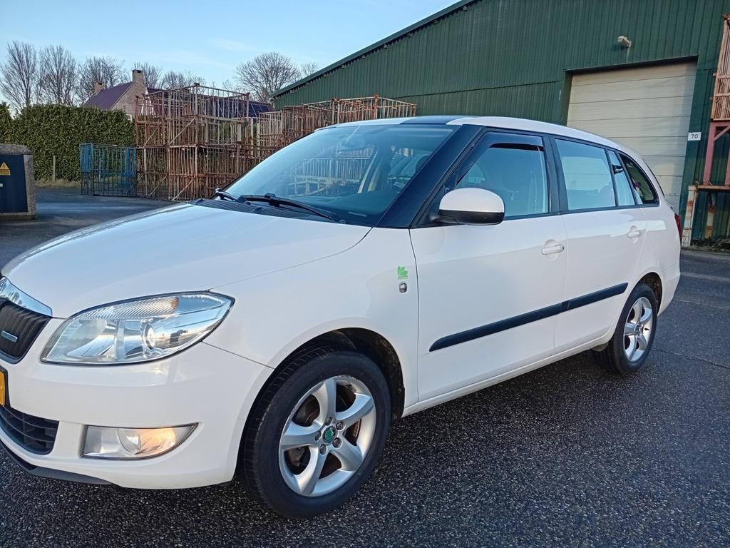 Te koop Fabia in goede staat, Auto's, Skoda, Voorwielaandrijving, Euro 5, Stof, Zwart