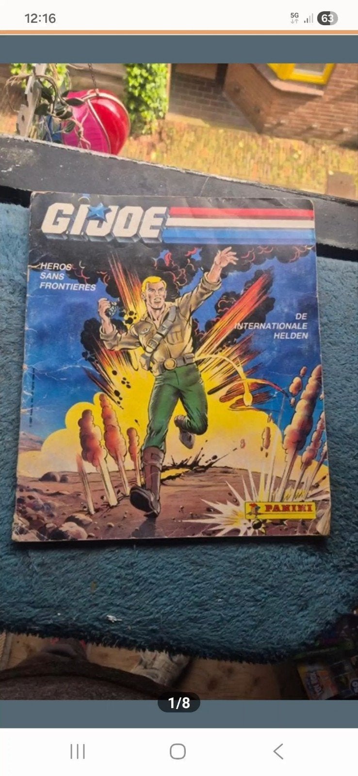 G.I. Joe Panini stickerboek - niet compleet, Ophalen of Verzenden