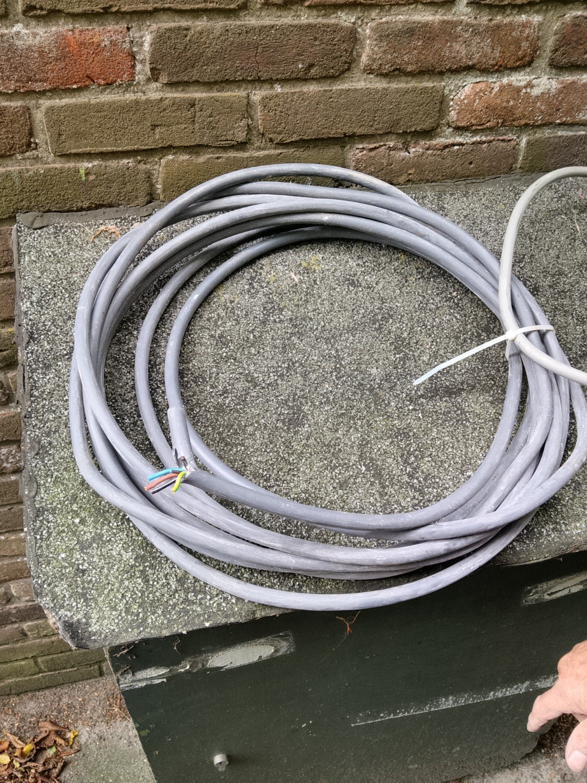 Vvk kabel - 5-aderig - 2,5 kwadraat - 10+ meter., Ophalen, Gebruikt, Overige merken, Kabel of Snoer