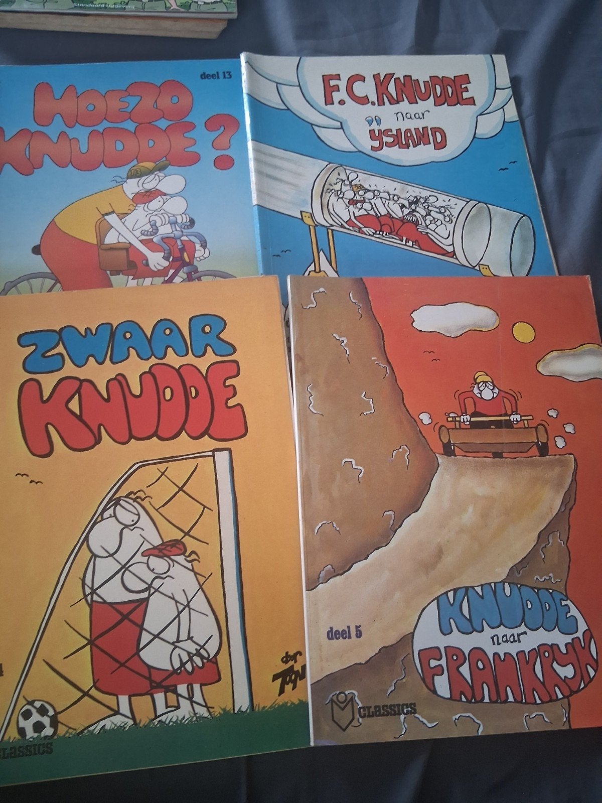 F.C. Knudde stripboeken - 4 delen, Meerdere stripboeken, Ophalen of Verzenden, Gelezen, Toon van Driel