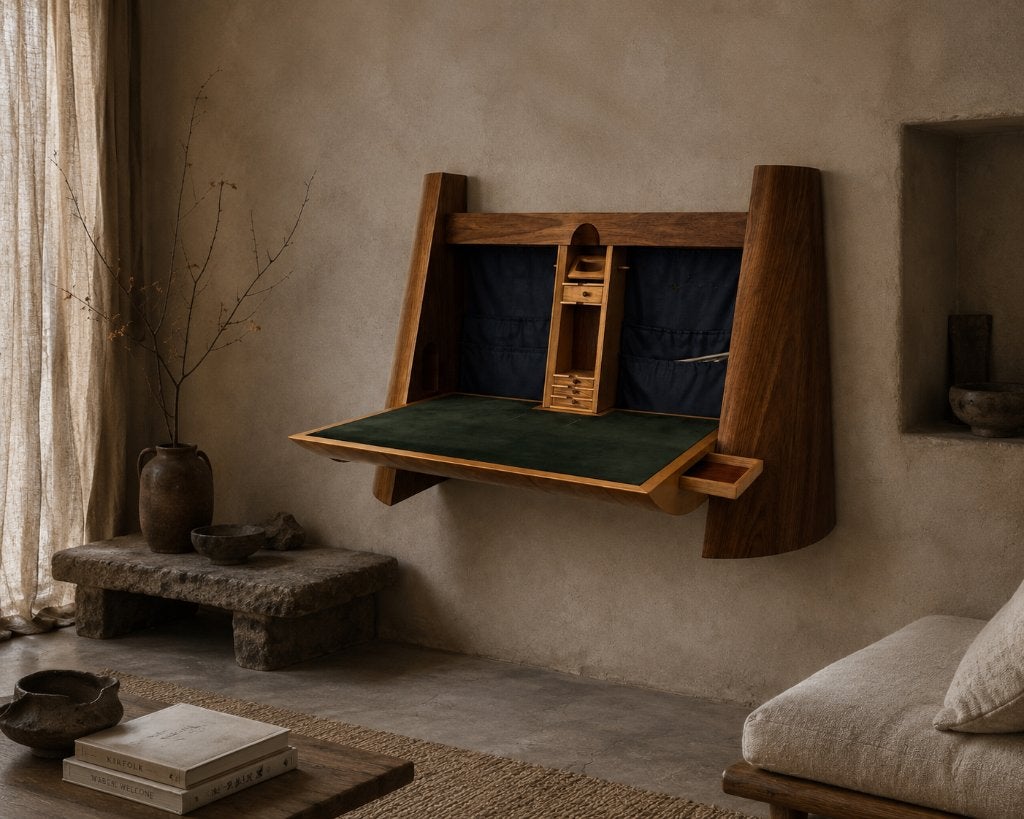Zeldzaam Design bureau, / secretaire  op maat gemaakt, Huis en Inrichting, Ophalen, Gebruikt, Dutch Design Jaren 90. Memphis Design Japandi Wabisabi Deens