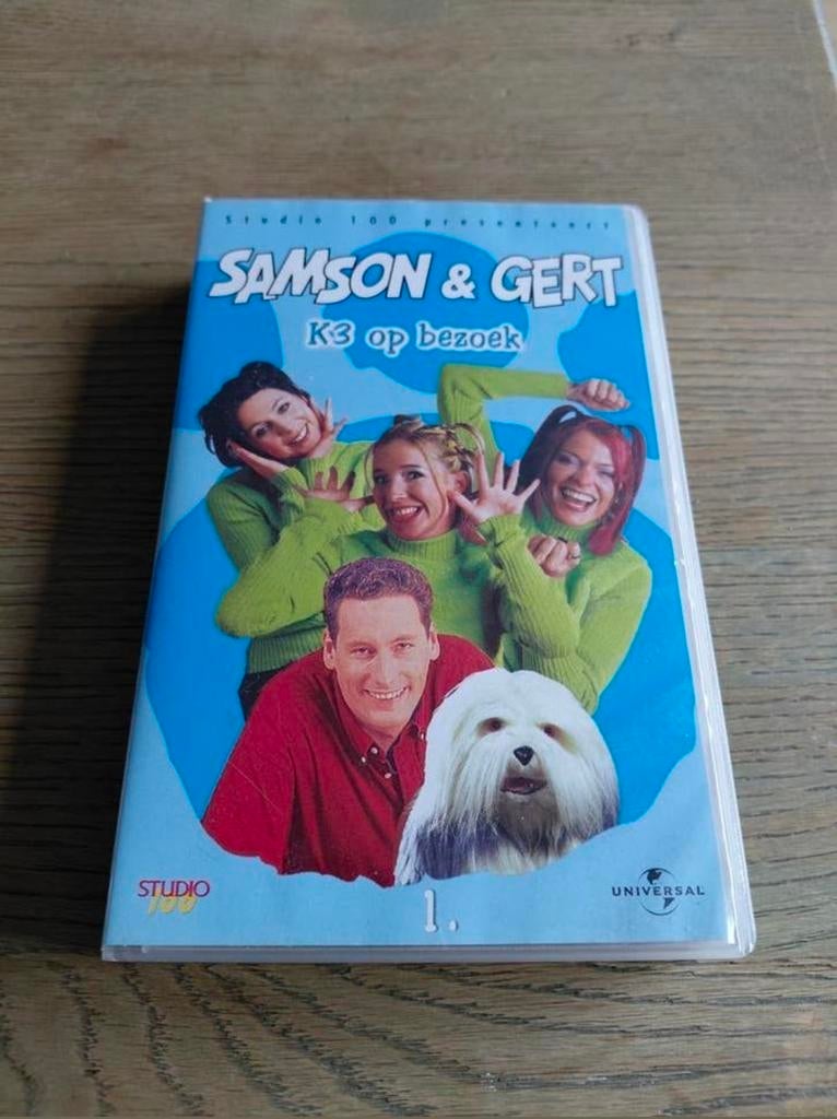 Samson & Gert: K3 op bezoek videoband. Studio 100., Cd's en Dvd's, VHS | Kinderen en Jeugd, Alle leeftijden, Ophalen of Verzenden
