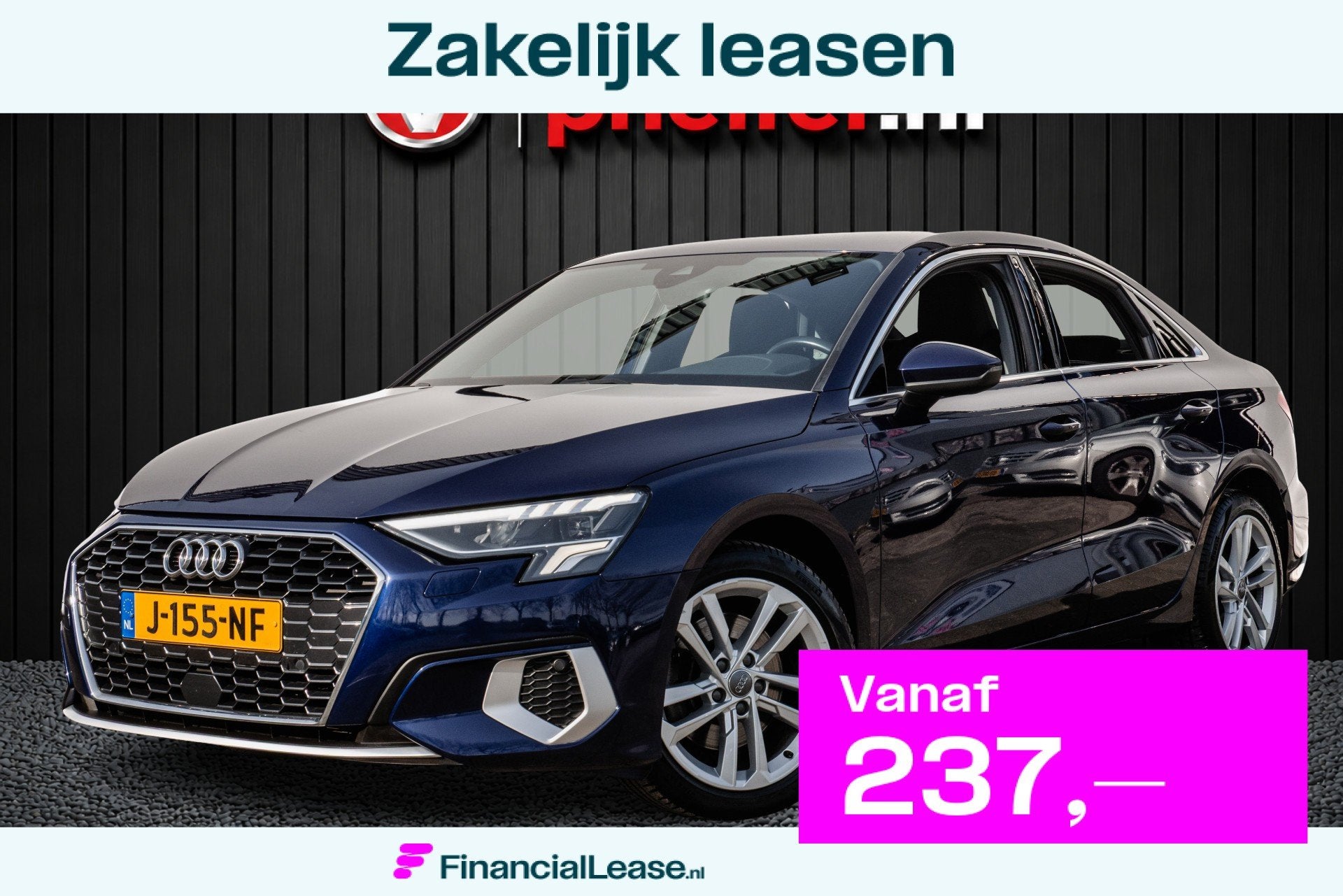 Audi A3 Limousine 30 TFSI 110pk Business edition Virtual coc, Voorwielaandrijving, Stof, Gebruikt, 1200 kg