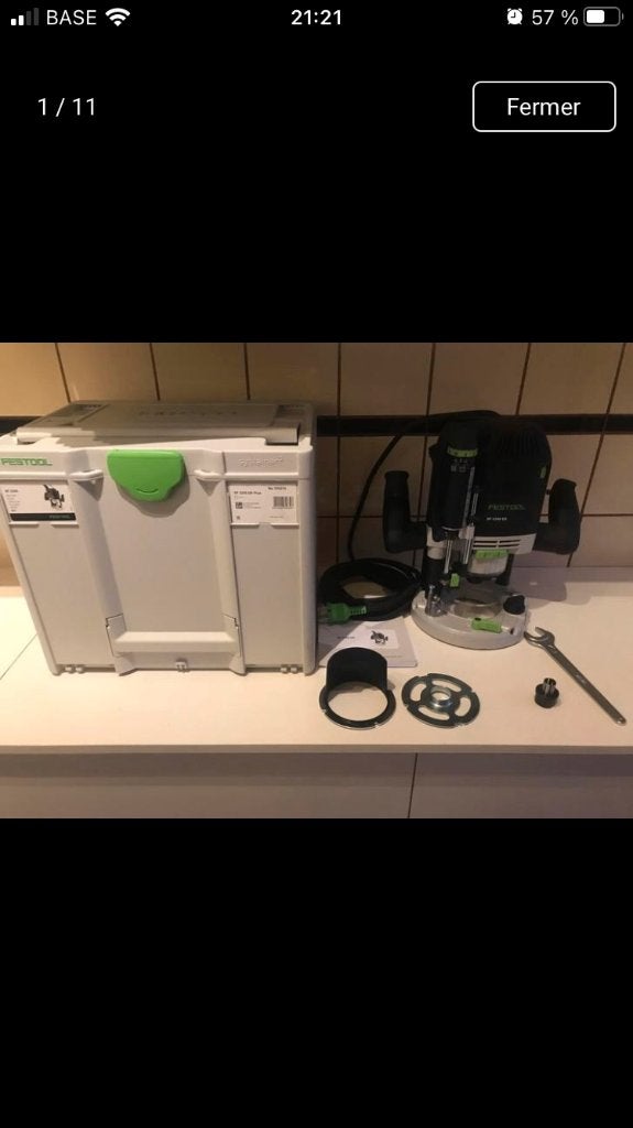 Festool of2200, Ophalen of Verzenden, Nieuw, Elektrisch, Bovenfrees