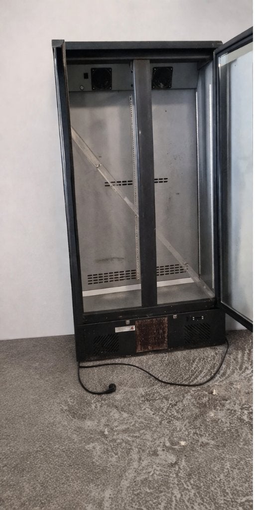 Horeca Flessenkoelkast Dubbele Glazen Deur Display Koelkast, Witgoed en Apparatuur, Ophalen, Zonder vriesvak, 200 liter of meer