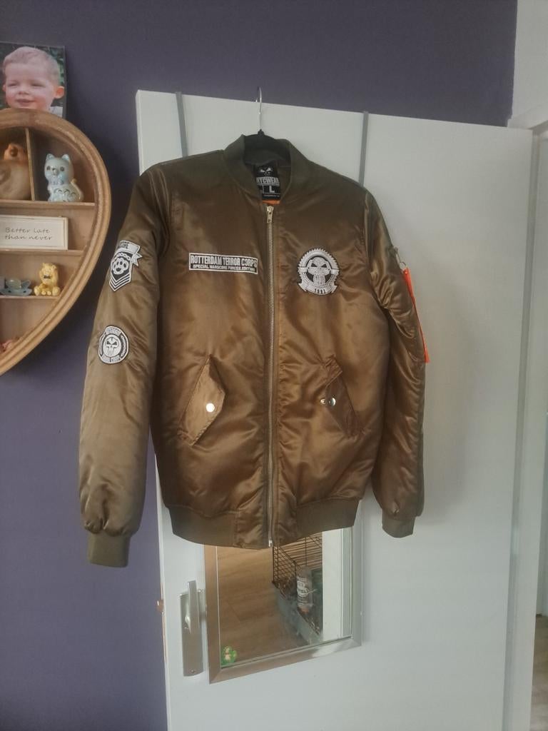 RTCWEAR Bomberjack Maat L - Zo goed als nieuw, Ophalen of Verzenden, Zo goed als nieuw, Groen