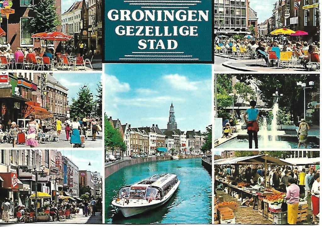 Groningen- -7-luik., Verzenden, 1960 tot 1980, Gelopen, Groningen