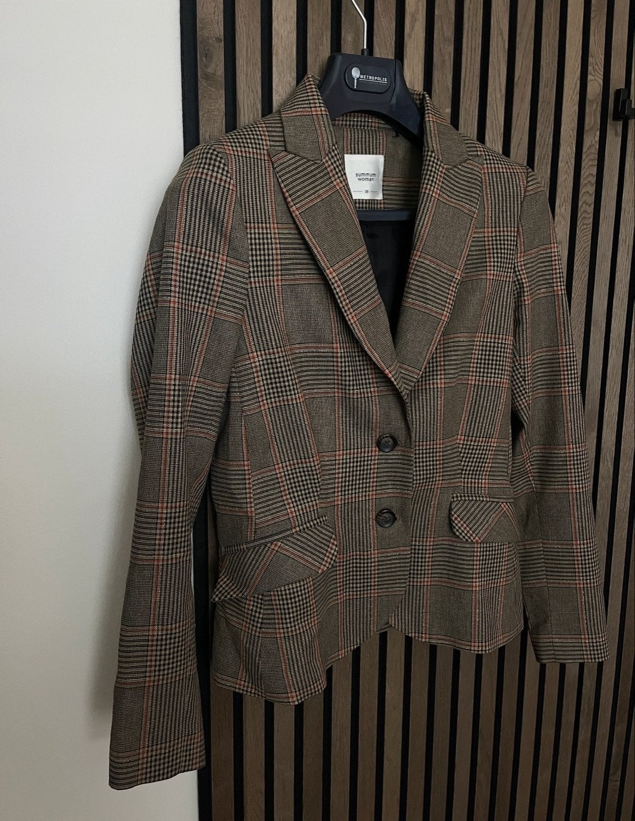Summum blazer maat 38 - Getailleerd en vrijwel nieuw, Maat 38/40 (M), Bruin, Ophalen of Verzenden, Zo goed als nieuw