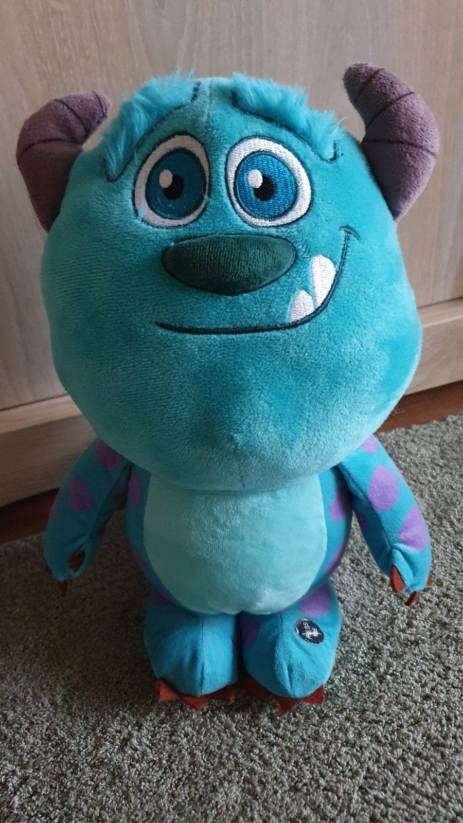 Monster Sully knuffel, monster & co, Disney Pixar., Ophalen of Verzenden, Gebruikt, Overige typen