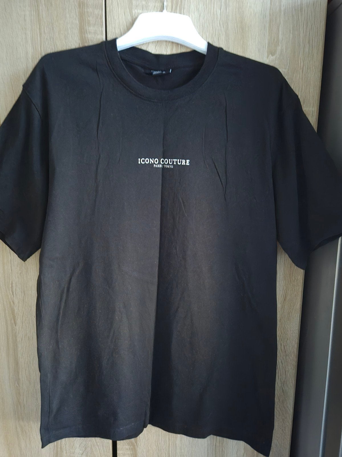 Icono Couture Zwart T-shirt - Maat Xxl, Zwart, Maat 56/58 (XL), Zo goed als nieuw, Icono Couture