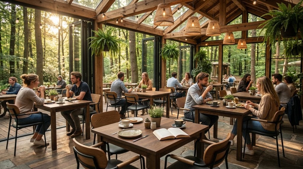 Parker horeca bruin caf tafels 80x80cm  244, Rechthoekig, Nieuw, 200 cm of meer, 50 tot 100 cm