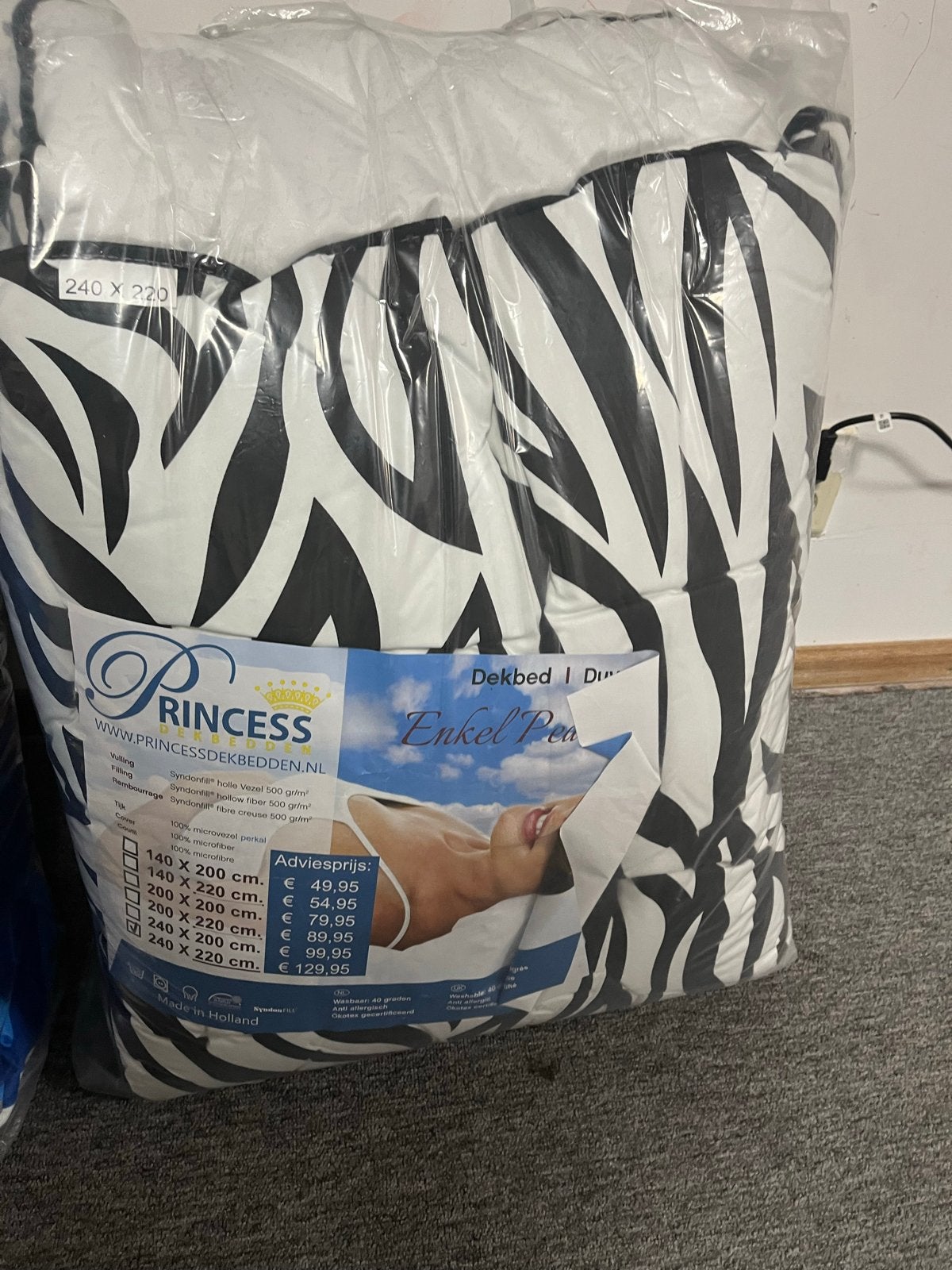 Princess Dekbed Enkel Peach Touch 240x220 cm, Kinderen en Baby's, Kinderkamer | Beddengoed, Ophalen, Overige kleuren, Jongetje of Meisje