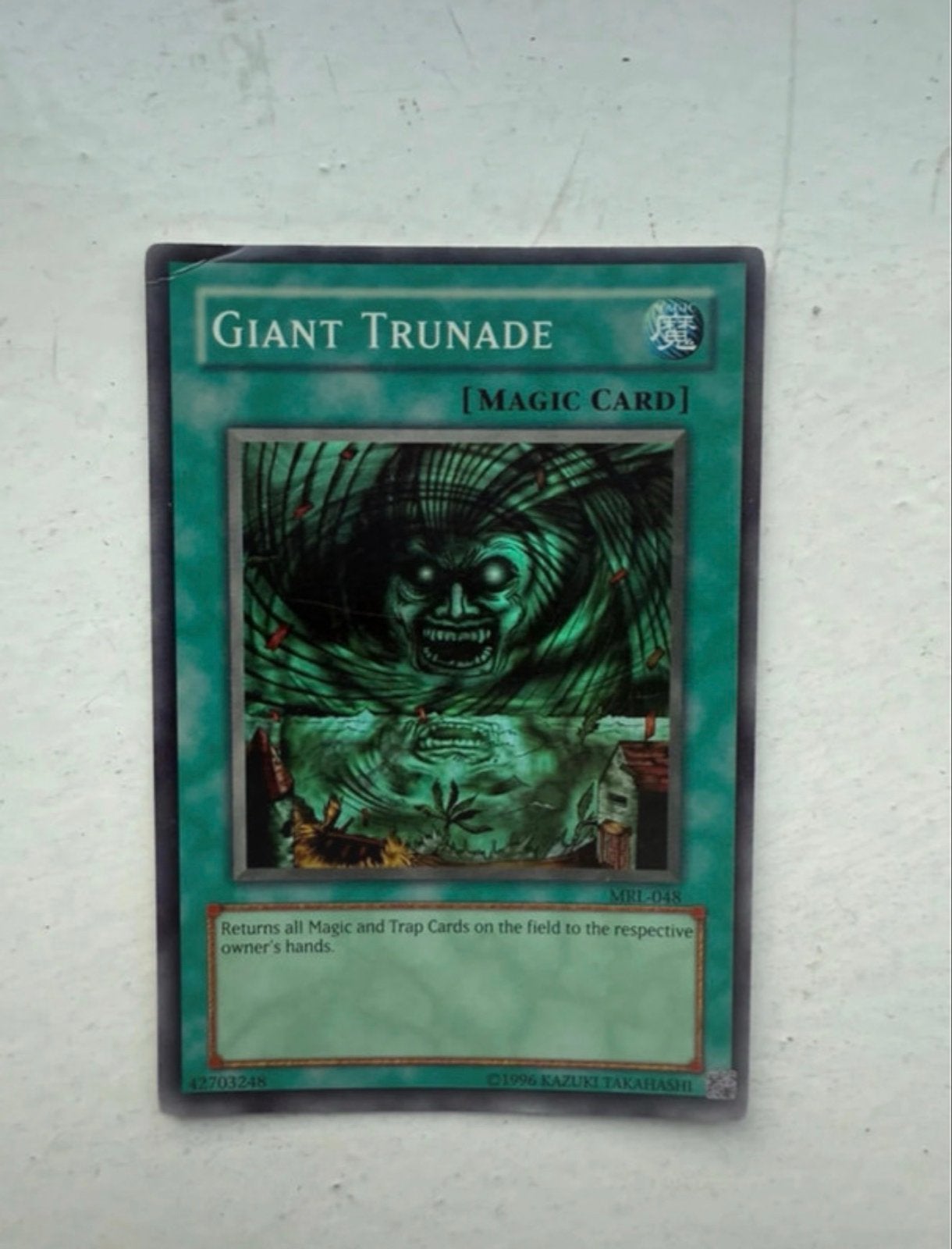 Yu-Gi-Oh! Giant Trunade - Spell Ruler (MRL-048), Ophalen of Verzenden, Gebruikt, Losse kaart
