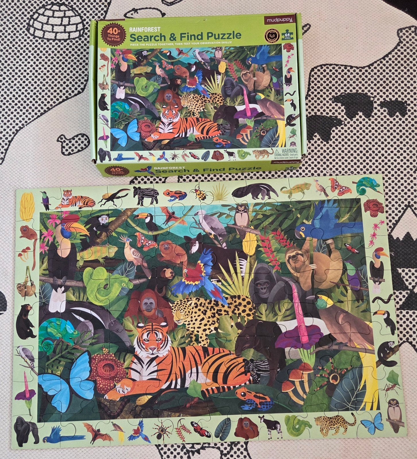 Mudpuppy puzzel, rainforest, Ophalen, Meer dan 50 stukjes, Zo goed als nieuw