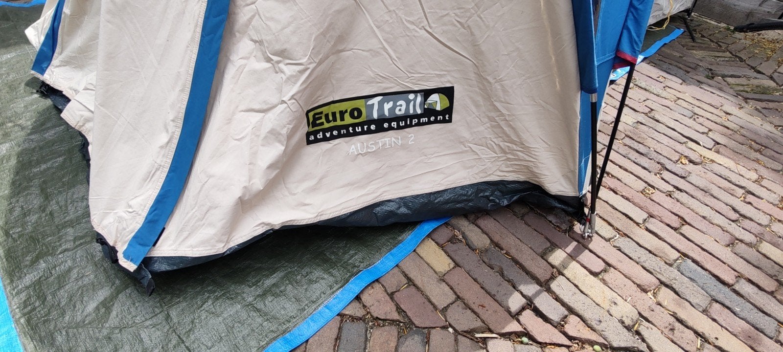 Nette Vrijbuiter Euro Trail  Austin 2, tweepersoons tent, Caravans en Kamperen, Tenten, Ophalen, Tot en met 2
