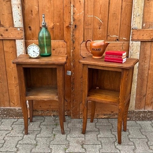Nachtkastje halkastje origineel brocante Frankrijk SETPRIJS, Ophalen