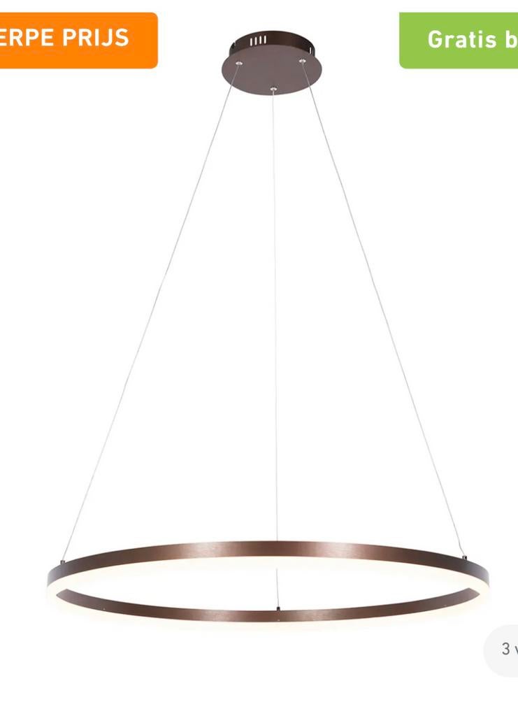 Halo Design Ring hanglamp, Ophalen, Zo goed als nieuw, Metaal