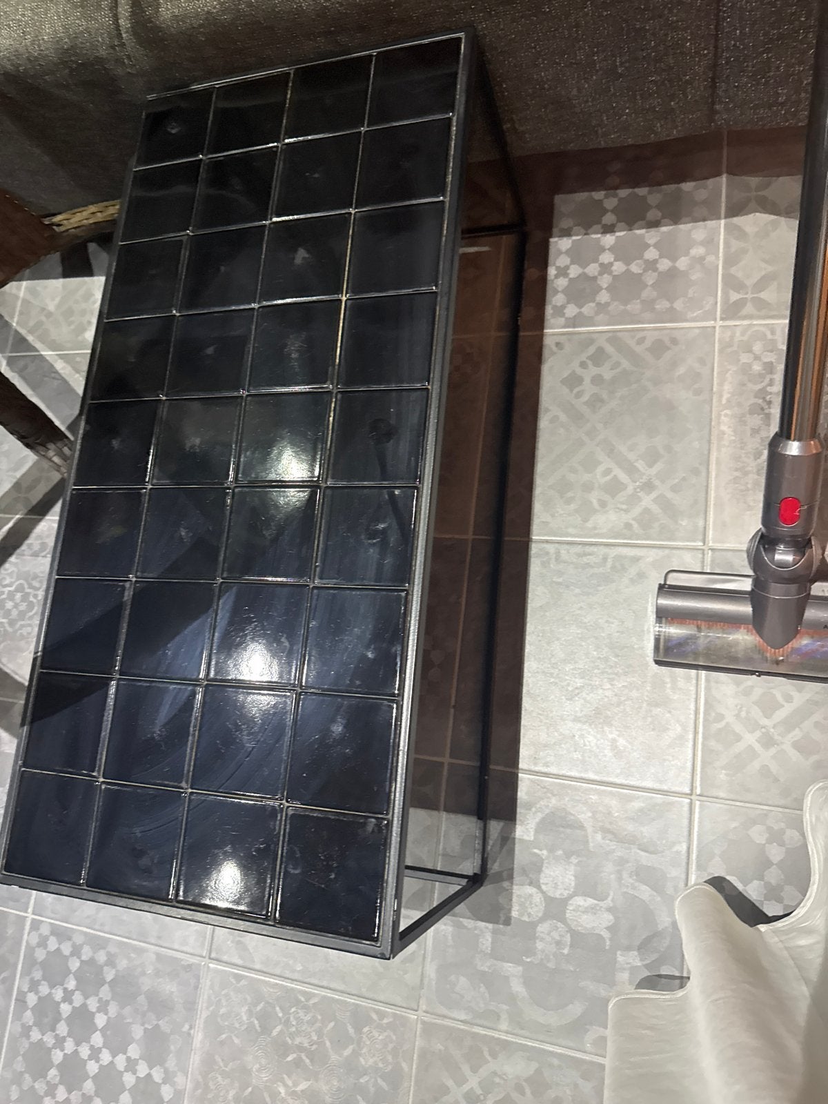 Zuiver salontafel met tegels, Ophalen, Gebruikt, 100 tot 150 cm, 50 tot 100 cm