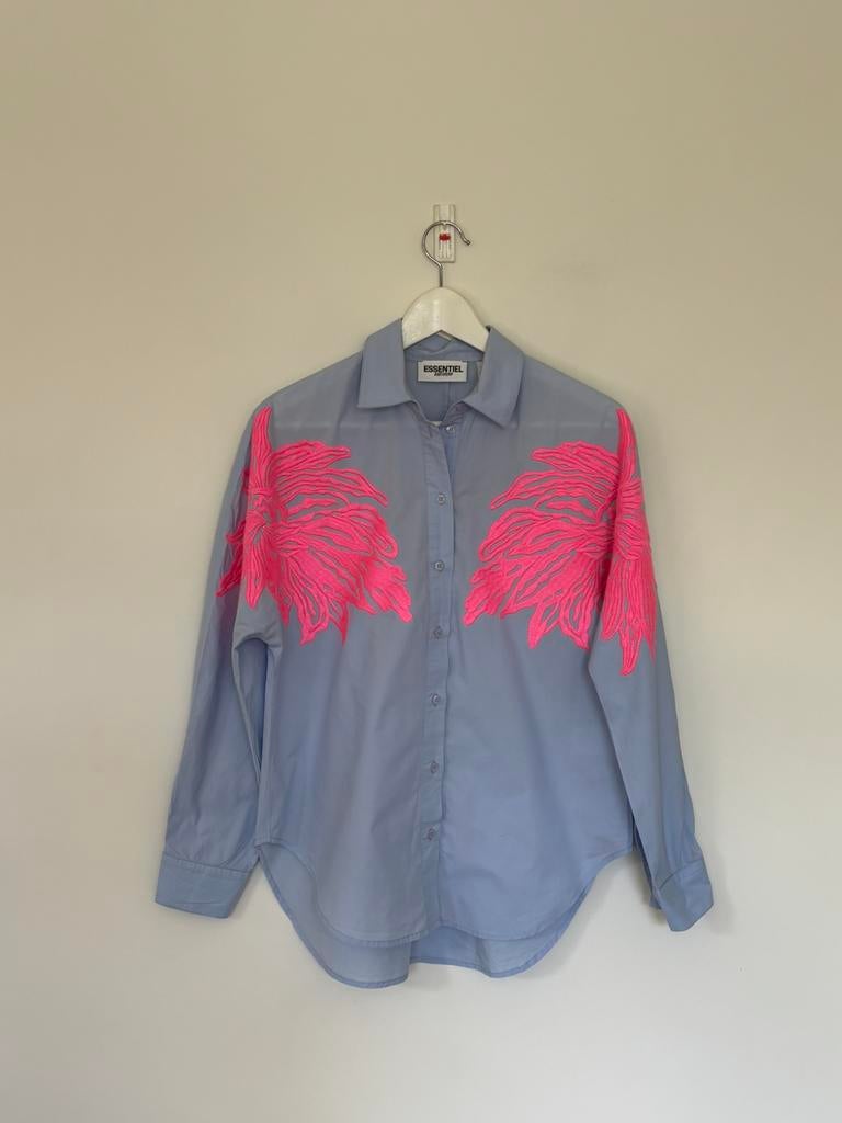 Blouse dolly essentiel antwerp xs, Ophalen of Verzenden, Zo goed als nieuw, Maat 34 (XS) of kleiner, Blauw