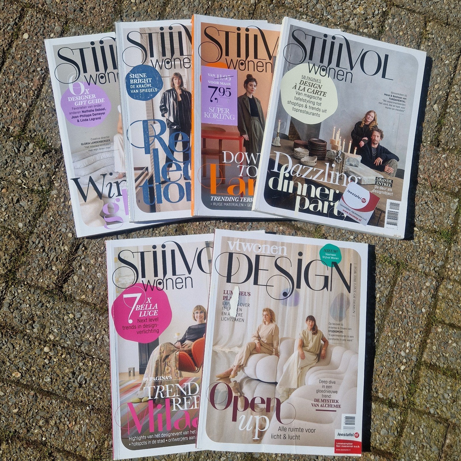 Stijlvol Wonen & VT Wonen Design magazines (6 stuks), Ophalen of Verzenden, Gelezen, Overige typen