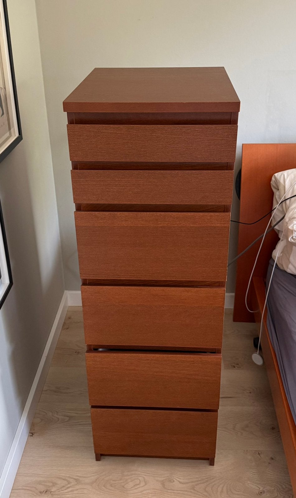 Malm ladekast van IKEA, Huis en Inrichting, Kasten | Ladekasten, Ophalen, Minder dan 50 cm, 5 laden of meer, 100 tot 150 cm