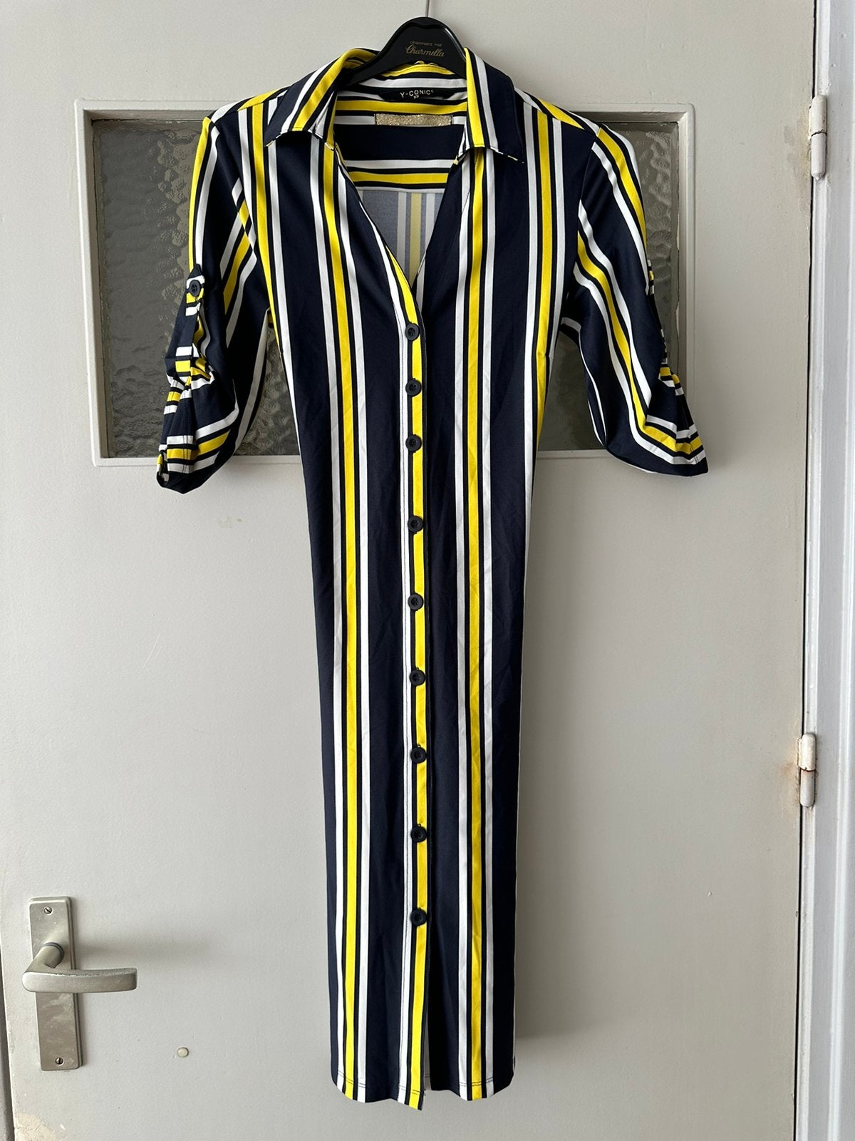 Gestreepte dames jurk, Ophalen of Verzenden, Nieuw, Maat 34 (XS) of kleiner, Knielengte