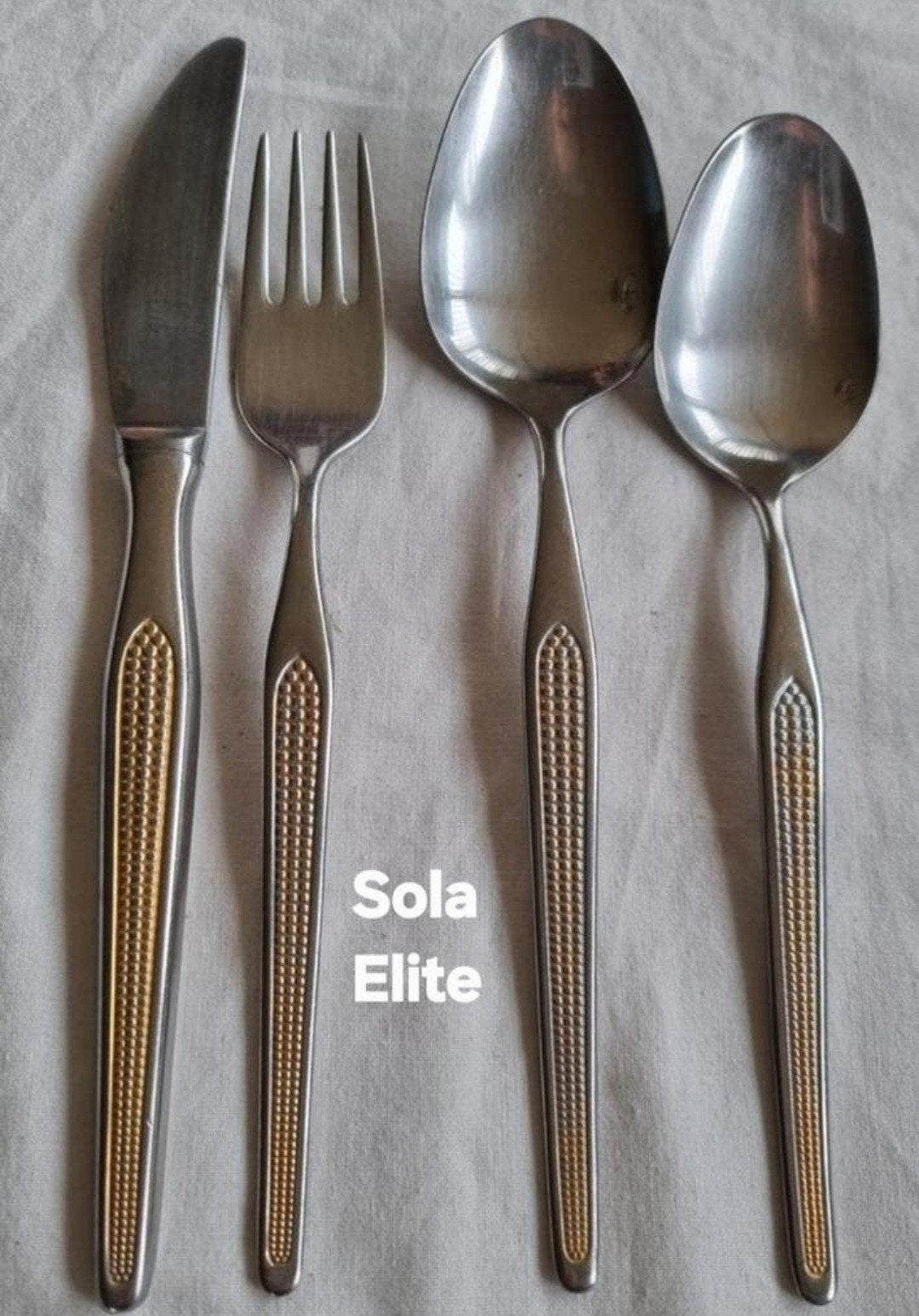 Sola Elite gouden pareltjes in de handvatten, Ophalen of Verzenden, Rvs of Chroom