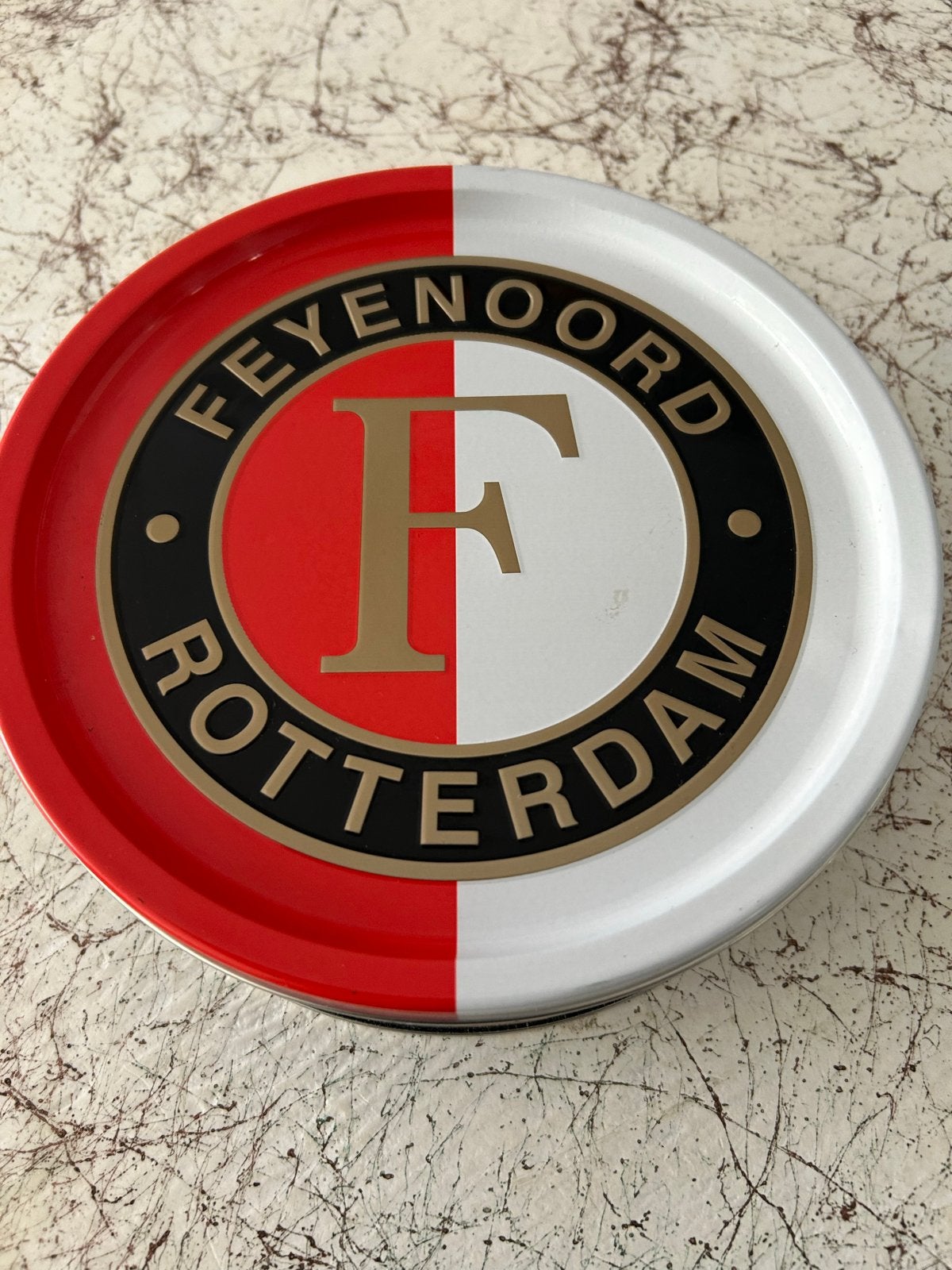 Feyenoord Rotterdam Koekblik - Leeg, Verzamelen, Ophalen of Verzenden, Gebruikt, Feyenoord, Overige typen