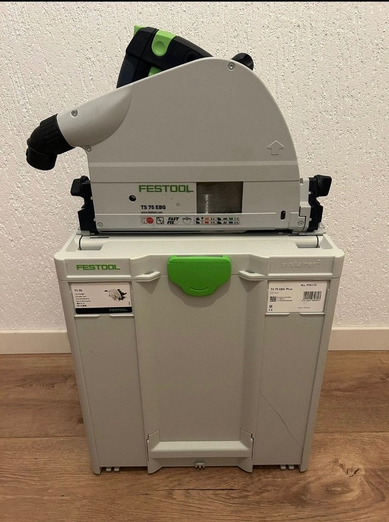 Festool TS 75 EBQ, Ophalen, Invalzaag, Nieuw, 30 tot 70 mm