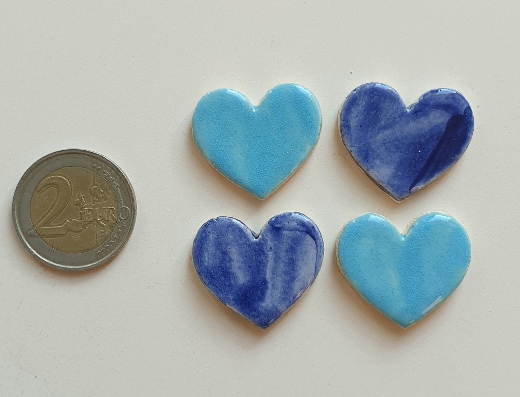Mozaïek steentjes handgemaakte keramiek hartjes, B1A, Abstract, Verzenden, Handgemaakt, Nieuw