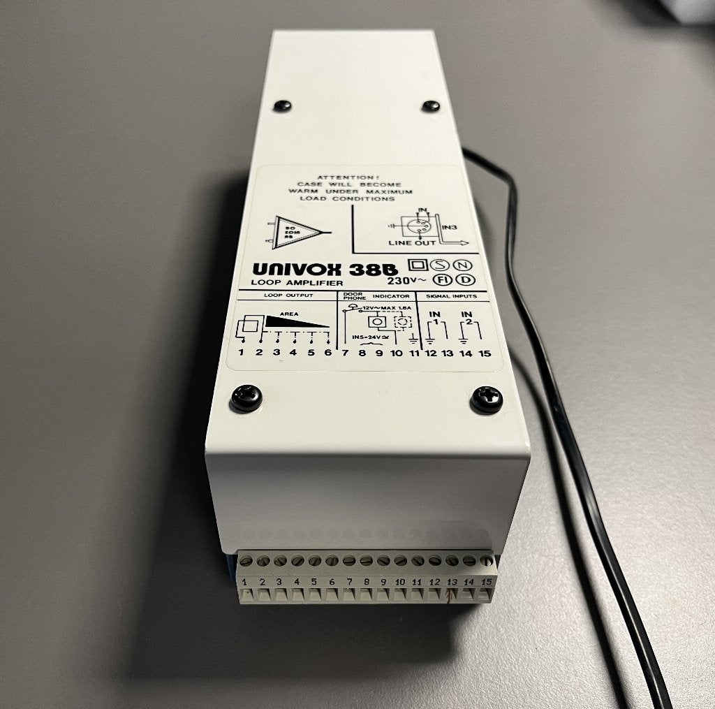 UNIVOX 38B Ringleiding versterker, Info@edin.se, Ophalen of Verzenden, 60 tot 120 watt, Stockby Hantverksby 3, S-18175 Lidingö Zweden